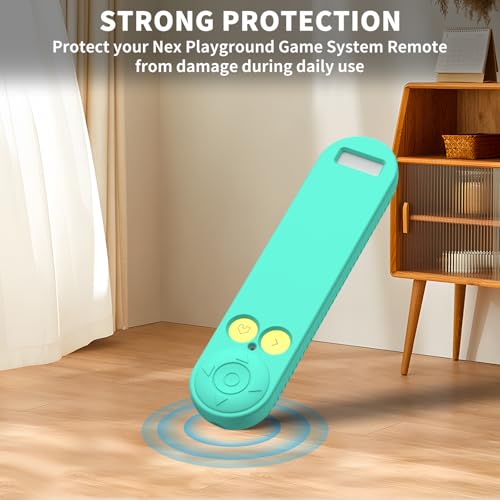 Silicone Remote Cover for Nex Playground Remote with Lanyard (Green) - color: Green