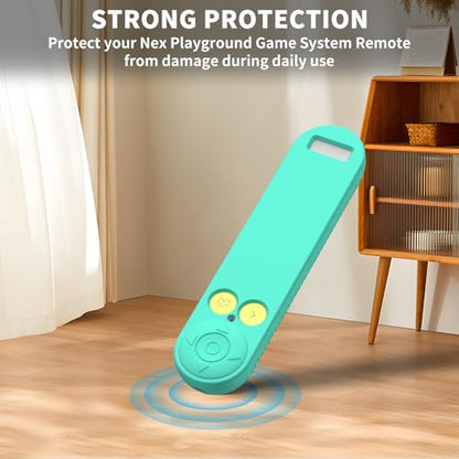Silicone Remote Cover for Nex Playground Remote with Lanyard (Green) - color: Green
