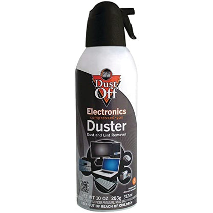 Dust-Off Compressed Gas Dusters, 10 Oz, Pack of 2