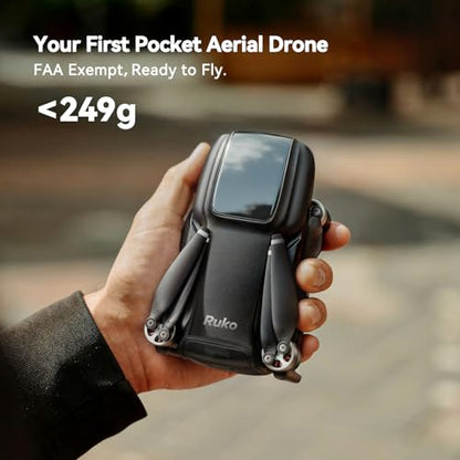 Ruko U11MINI 4K GPS Drone with Camera for Adults (96-Min Flight) - color: Classic Black