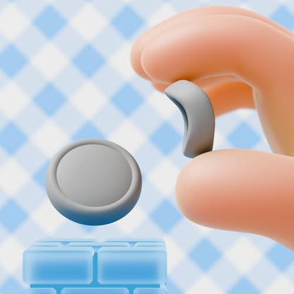 PlayVital Button Caps + Thumb Grip Set for Nintendo Switch 2, 2 Silicone Colorful ABXY Directional Button Covers & 2 Joystick Caps for Joycon - New Hope Gray - color: New Hope Gray