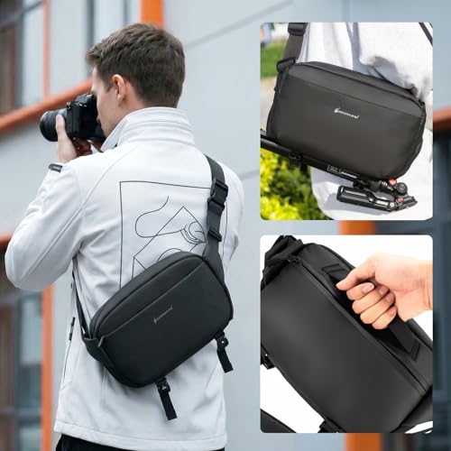 Besnfoto Everyday Crossbody Bag Camera Sling Bag - color: Black