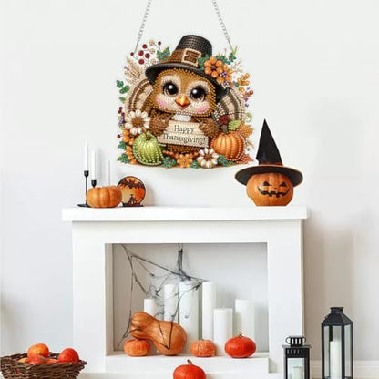 AIBOERL Diamond Art Kits for Adults,Halloween Acrylic Hanging Suncatcher - color: DP04428