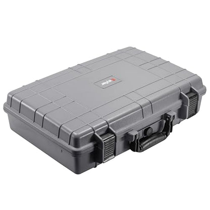 Eylar 20” Hard Laptop Case Equipped with RAGAR Reconfigurable & Reusable XP Crosslinked Foam Insert, Waterproof, Shockproof for Equipment, Drones, and Cameras (1 RAGAR Layer) (Gray) - color: Gray