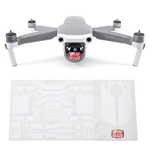 Wrapgrade Skin Compatible with DJI Mavic Air 2 | Accent Color A (Racing White) - color: Racing White