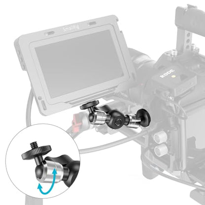 SMALLRIG 4.3" Mini Magic Arm, Compact Magic Arm for Monitors & LED Lights - style: 1-Pack (4.3“)
