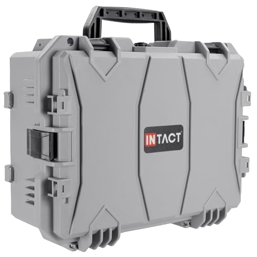 Eylar 18" Intact Series Hard Camera Case, Lightweight and Durable Stacker Design with Foam (Gray) - color: Gray