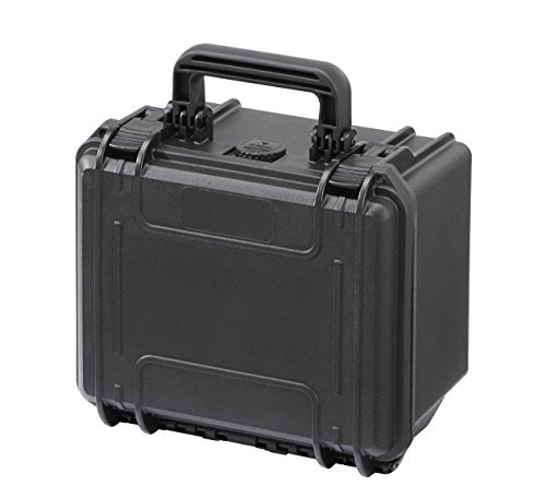 MyCaseBuilder Doro 0907-6 Heavy-Duty Waterproof Hard Case, for Electronics, Cameras, Drones, Guns, Optics - No Foam, 9x7x6 Inch, Black