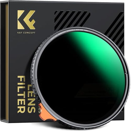 K&F CONCEPT 82mm Ultra-Low Reflectivity Variable ND2-400 ND Lens Filter - size: 82mm