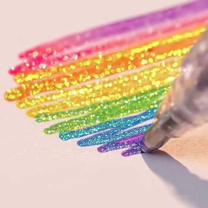 SMOOTHERPRO Glitter Gel Pens, 8 Colors 1.0mm Sparkle Ink - size: 1 Count (Pack of 8)