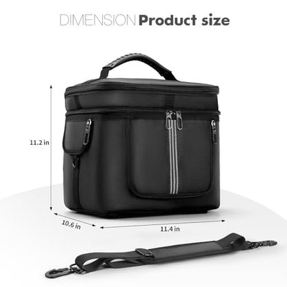 Portable Power Station Carrying Case Bag Compatible with ECOFLOW RIVER 2 Pro Power Station Generator Protective Shoulder Storage Bag Cover with Pocket for Outdoor Travel Camping Charging