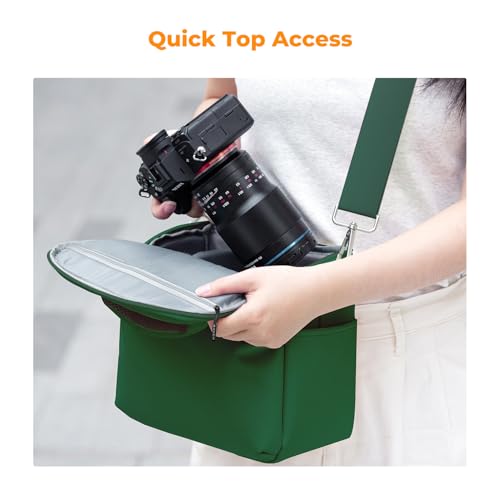 K&F CONCEPT Camera Sling Bag Small Crossbody Case - color: 07-Green