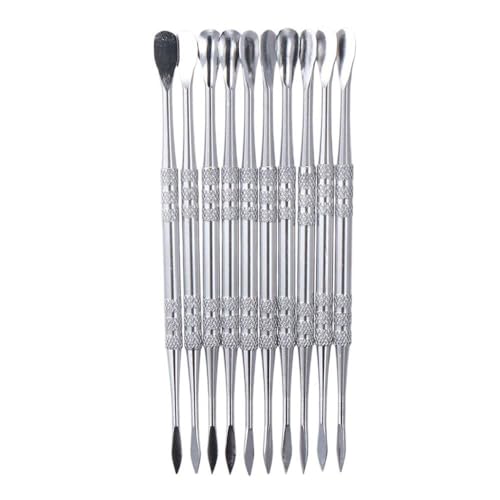 10Pcs 4.7 Inch Stainless Steel Tool Spoon Wax Tools Wax Carving Tools Sculpting Tool Spoon Wax Tool Carving Tool Kit