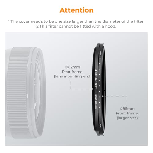 K&F CONCEPT 67mm Variable ND2-2000 (1-11 Stops) ND Camera Lens Filter - size: 67mm