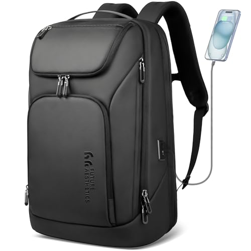 hk Business Smart Backpack for Men Anti-Theft for 17.3 Inch Laptop - color: Black