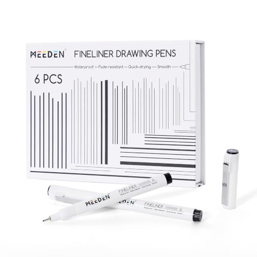 MEEDEN Micro Fineliner Drawing Pens: 0.7mm Needle Nib, 6 Pack, Black Ink - style: 0.7mm Needle Nib