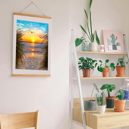 Beach Diamond Art Kits for Adults, Sunset 5D Full Drill Diamond Painting - color: US2532