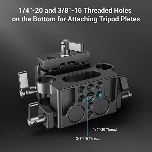 SmallRig Universal 15mm Rail Support System with 15mm Rod Clamp & QR Plate - style: Universal Baseplate