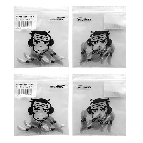 16Pcs Gemfan 40MM Props 1mm Hole 1610 2-Blade Propeller for Mobula7 FPV Micro Racing Freestyle Tinywhoop Drone