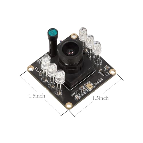 Arducam 1080P Day & Night Vision USB Camera for Computer, 2MP Automatic IR-Cut Switching All-Day Image USB2.0 Webcam Board with IR LEDs for Windows, Linux, Android and Mac OS