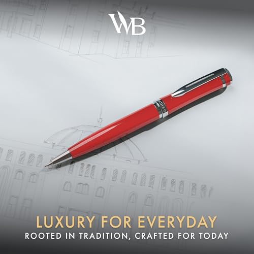 Wordsworth & Black Luxury Metal Mechanical Pencil 0.7mm for Writing, Red - color: Red Chrome