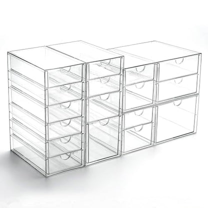 Prsildan 17 Drawers Teacher Toolbox Office Supply Organizer, Set of 4 - size: 17 Drawers