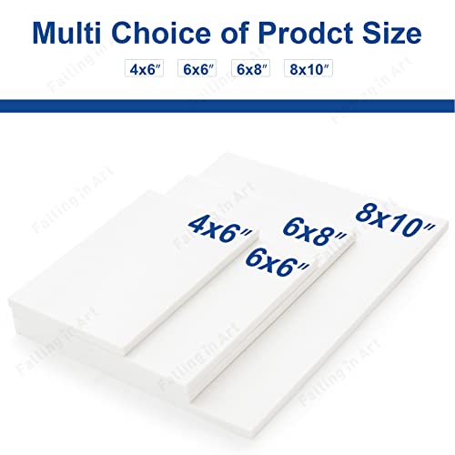 Falling in Art 2 Pack White 8 x 10 Rubber Carving Block - size: 8'' x 10'' 2 Pack