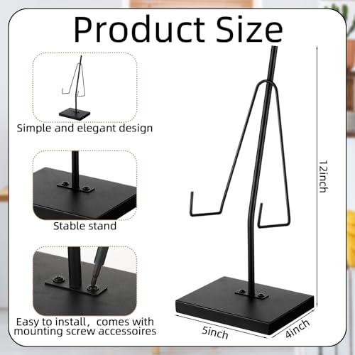 RattanView 12 Inch Plate Stands for Display Picture Frame Stand Adjustable - size: 12 x 5 x 4 Inches
