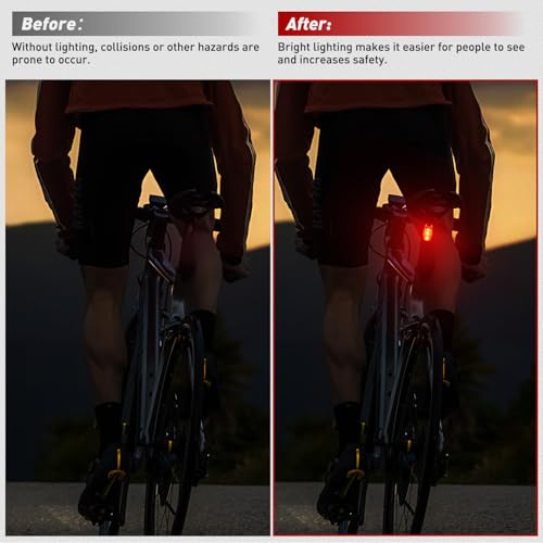 Nilight LED Safety Light 4PCS Red Marine Navigation Bike Tail Lights - color: 3LED Safety Light-Red