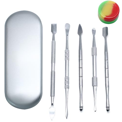 suiwotin 6PCS Wax Carving Tool, Stainless Steel, Silver - color: Silver - 6PCS/Set
