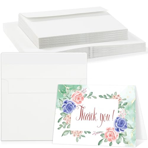 Prudiut 20 Sets Watercolor Cards with Envelopes, 5x7 In, 140 Lb Cold Press - size: 5x7 Inch