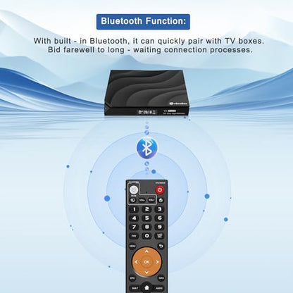 Replacement Learning Bluetooth Voice Remote Control fit for vSeeBox V1/V2,V5/V1/V2/V3 Pro,V3 Plus,V1 Max,Elite,Max.