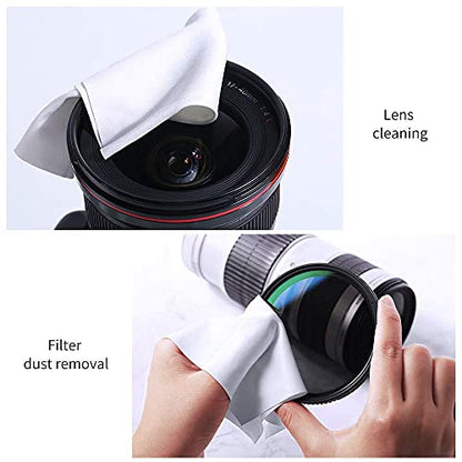 K&F Concept Microfibers Cleaning Cloths 30 Pack Individually Vacuum Wapped for Camera Lens/iPhone/Computer/iPad/LED Screen