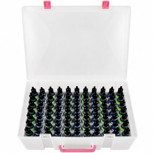 Alcohol Ink Storage Case & Paint Carrying Organizer for 77 Mini Bottles