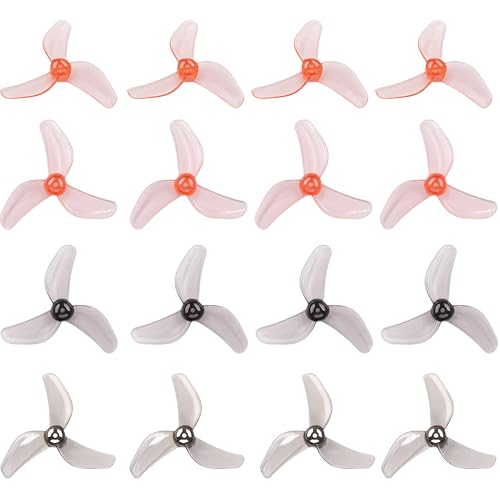 Gemfan 1207 3-Blade Propellers with 1.0mm Shaft for FPV Drone(Gray+Pink) - color: Gray+pink