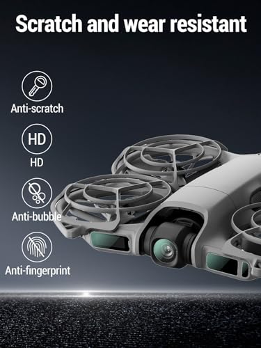 (4 in 1) for DJI Neo 2 Lens, sensor, and side screens protector, 9H tempered glass lens film + TPU screen film, High-definition transparent Scratch-resistant and bubble-free, 2 SET.