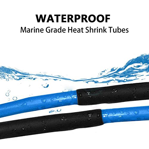3:1 Marine Grade Dual Wall Heat Shrink Tubing Roll 1-1/4" 10ft Black - size: 1-1/4 inches(30 mm), style: 10 Feet