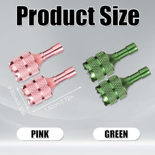 4pcs Drone Control Sticks for DJI Mini 3 Pro DJI RC Smart Controller - color: Green,pink