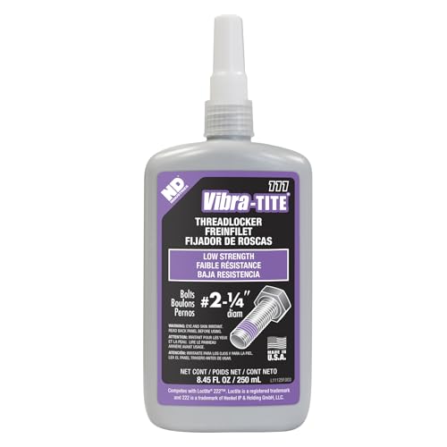 Vibra-TITE - 11125 111 Low Strength Removable Anaerobic Threadlocker, 250 ml Bottle, Purple - size: 250 milliliters