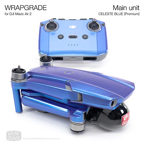 Wrapgrade Main Unit Skin Compatible with DJI Mavic Air 2 (Celeste Blue) - color: CELESTE BLUE