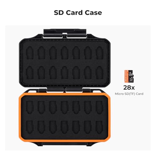 K&F CONCEPT 28 Slot SD Card Case, SD/TF Card Holder/Organizer - size: For 28 Micro SD