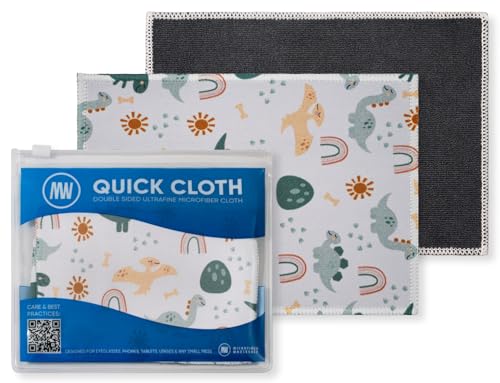 Microfiber Wholesale Quick Cloth Glasses Cleaning Cloths 5x7 Dinosaurs - color: Dinosaurs, size: 5"x7"