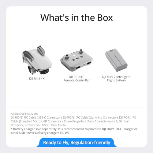 DJI Mini 4K, Drone With 4K UHD Camera, Under 249 g - style: Mini 4K (31-min)