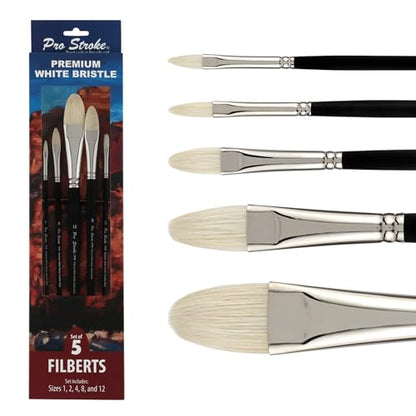 Creative Mark Pro Stroke Chungking Paint Brush - Filbert Set of 5 - style: Filberts