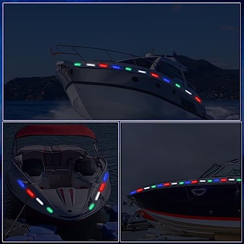 Treela 12 Kayak Lights - color: Red, Green, White, Blue