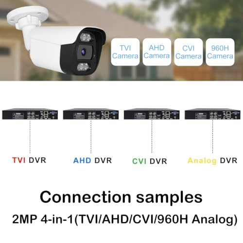1080P 4-in-1 HD-CVI/TVI/AHD/960H Analog Security Camera - style: Bullet