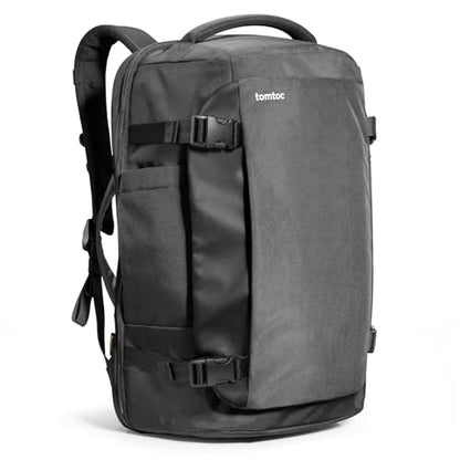 tomtoc Travel Backpack 40L, TSA Carry On Bag Flight Approved, PFAS Free - color: Black, size: 40L