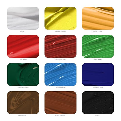 MyArtscape Oil Paint Set - 12 x 12ml Oil Paint Tubes