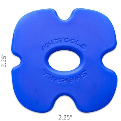 Mudtools Edgy Rib, Blue Firm - Polymer Pottery Tool for Rims - color: Blue - Firm