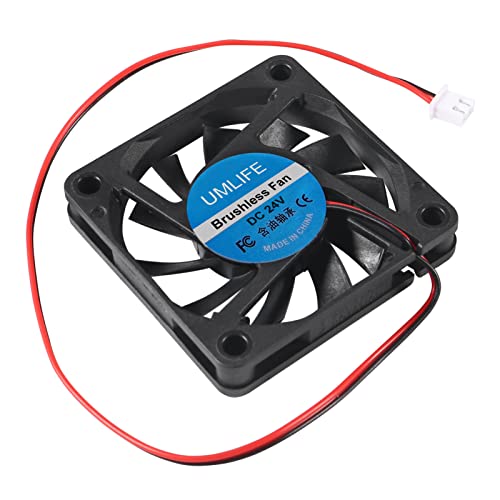 UMLIFE 4-Pack 24V 60mm Fan 60x60x10mm Dc Brushless Computer Case Fan 2Pin - color: 6010 24V